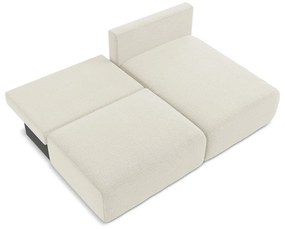 Colțar crem extensibil/cu spațiu de depozitare (cu colț pe partea dreaptă) Kalena – Makamii