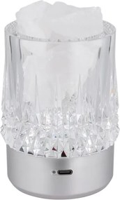 Globo 21044S - Lampă de birou LED LIZZY cu control tactil LED/1W/5V 3000K 1200 mAh argintie