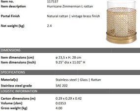 Suport lumanare design LUX Zimmerman L