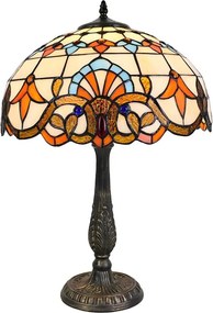 Brilagi - Lampă de masă în stil Tiffany cu vitralii MIRABELLA 2xE27/60W/230V