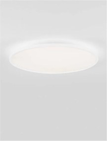 Plafoniera LED design slim ALMIRA alba D-60cm