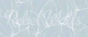 Fototapet, Big Leafs, Baby Blue, Rebel Walls