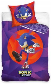 Sonic Ariciul Purple set de lenjerie de pat 140×200cm, 70×90 cm