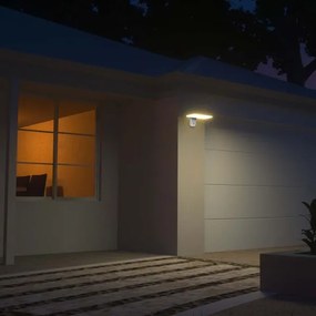 LED lampă solară de perete cu senzor, 15W, 3,2V, 4000K/6000K, IP65, albă
