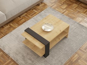 Măsuță de cafea Vipoba (antracit + stejar) . 1093185