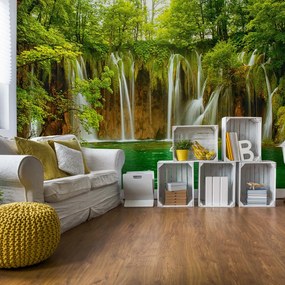 Fototapet - Cascadă Verde Smarald