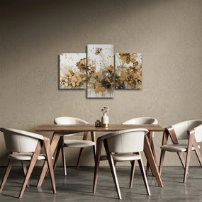 Tablou - pictură abstractă florală (90x60 cm)