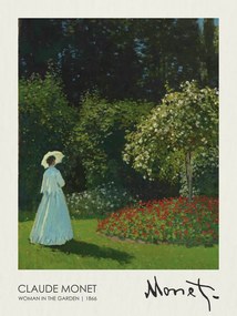 Reproducere Jeanne Marie Lecadre In The Garden (1866), Claude Monet