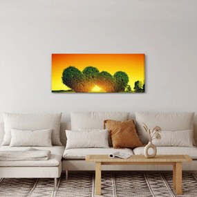 Tablou - Inima în coroanele copacilor (120x50 cm)