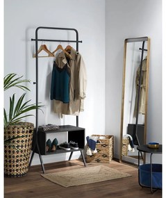 Cuier din metal Kave Home Bently, negru