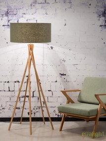 Lampadar realizat din materiale naturale, durabile si ecologice, KILIMANJARO/F verde