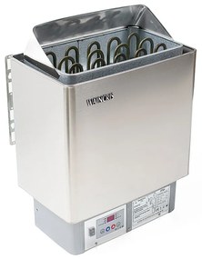 Soba inox sauna privata, incalzitor electric sauna Waincris Elite 3kW cu panou de comanda incorporat