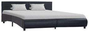 285455 vidaXL Cadru de pat, negru, 180 x 200 cm, piele artificială