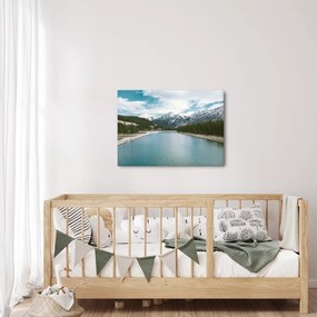 Tablou cu peisaj montan (70x50 cm)