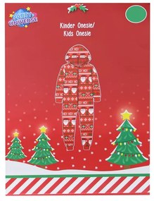 Salopeta copii CHRISTMAS ONESIE rosu - diverse marimi Marime: 122 - 128