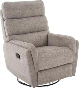 Fotoliu recliner ARGOS, stofa clasica gri - Raven 07, 78x82/162x107 cm