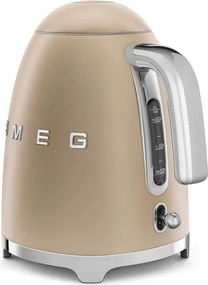 Ceainic electric SMEG KLF03CHMEU, 2400 W, 1,7 l, bază rotativă la 360°, finisaj mat, culoare șampanie