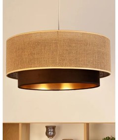 Lustră pe cablu SARTA 1xE27/60W/230V maro/iută