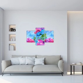 Tablou - Valuri colorate (90x60 cm)