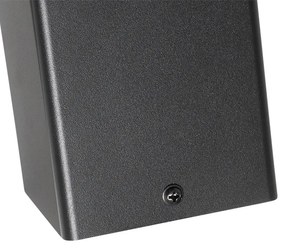 Lampă de exterior cu picior neagră 50 cm IP44 cu sticlă fumurie - Denmark