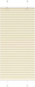 vidaXL Jaluzea plisată Crem 60x150 cm Lățime țesătură 59,4 cm