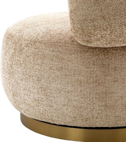 Fotoliu pivotant design elegant LUX Phedra, Lyssa sand