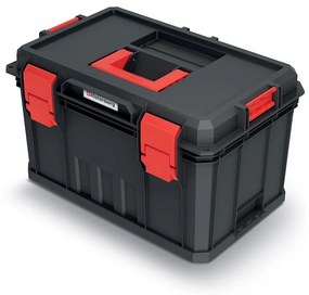 Cutie pentru scule C, 2 compartimente, negru