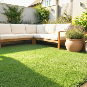 Outsunny Gazon Artificial pentru Exterior 1m x 4m, Covor Verde Sintetic cu Înălțime de 10mm, Drenant, Ideal pentru Grădini, Terase, Familii, Animale de Companie, Interior și Exterior | Aosom Romania