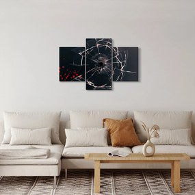 Tablou abstract - sticla spartă (90x60 cm)