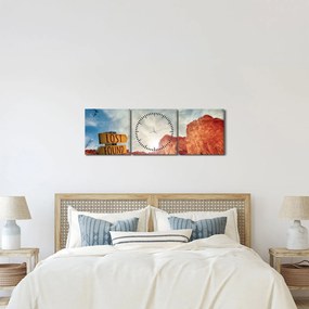 Tablou unui indicator cu inscripție (cu ceas) (90x30 cm)