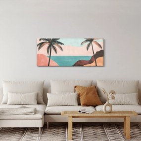 Tablou - Palmieri la mare (120x50 cm)