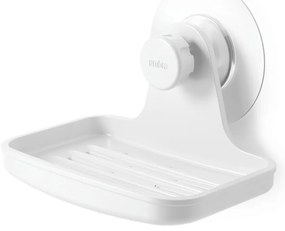 Săpunieră albă autoadezivă din plastic reciclat Flex – Umbra