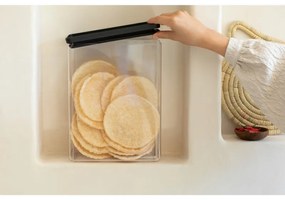 Cutie de depozitare Brabantia Tasty+ Stackable 1008877, 5,4 l, Sigiliu din silicon, Fara BPA, Gri închis