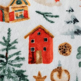 Patura microplus FESTIVE MAGIC, alba Dimensiune: 150 x 200 cm