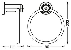 Ledvance - Suport prosoape cu iluminare LED, 3xAAA, IP44