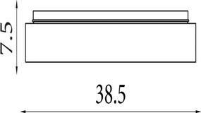 Searchlight 89735-38BK - Plafonieră LED dimabilă POLKA 24W/230V + 6W, Ø 38,5 cm, negru