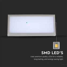 LED Aplica exterior 12W 230V 6400K IP65 gri