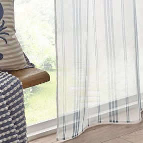 Perdea albă din voal 140x229 cm Harbour Stripe – Catherine Lansfield