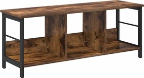 vidaXL Raft pentru cărți Stejar fumuriu 102 x 32 x 40,5 cm