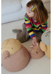 Coș de jucării pentru copii roz deschis din material textil ø 17x15 cm Mini Peggy the Pig – Lorena Canals