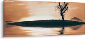 Tablou - Copaci pe insulă (120x50 cm)