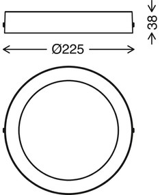 Telefunken 309502TF - Plafonieră LED RGBW 18W 230V 2700-6500K WiFi Tuya