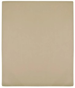 vidaXL Cearșaf de pat cu elastic, gri taupe, 160x200 cm, bumbac