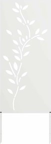 vidaXL Ecran de intimitate pentru grădină Floral Alb 50 x 140 cm