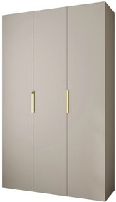 Dulap de haine 150 cm Carmela 50-4 (Cașmir + Auriu). 1126832