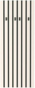 Cuier perete LONDON 8, casmir/gri antracit, PAL, 67x3x170 cm