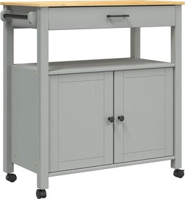 vidaXL Cărucior de bucătărie „MONZA”, 84x40x88,5 cm, lemn masiv de pin