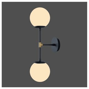 Aplică de perete Squid Lighting Kruva, lungime 58 cm, negru