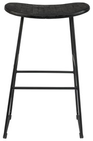Scaun de bar negru 2 buc. (înălțime șezut 62 cm) Tangle – White Label