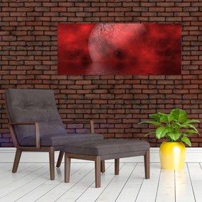 Tablou - Luna pe nivelul apei (120x50 cm)